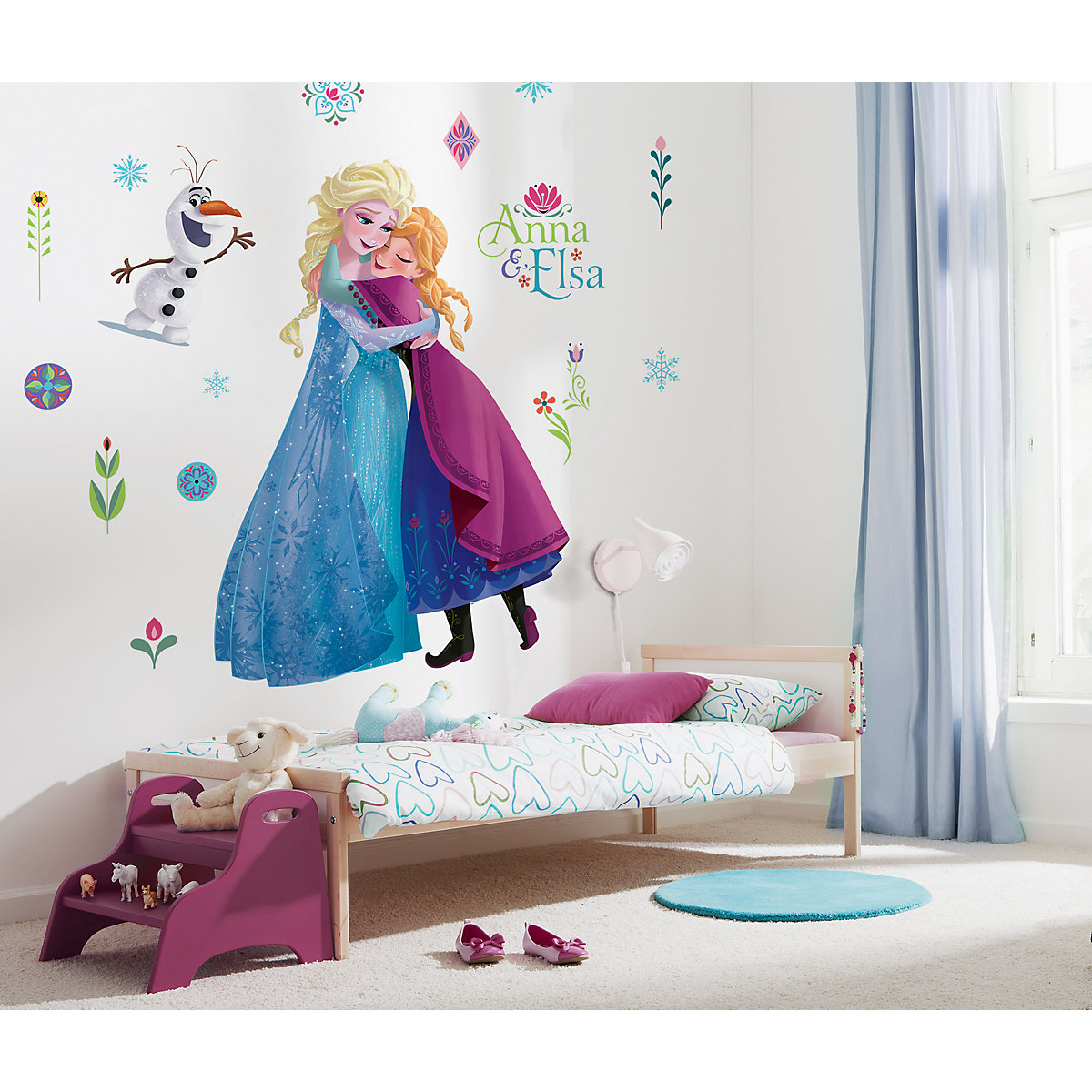 Selbstklebende und konturgeschnittene Vlies Fototapete "Frozen Nordix Summer XXL" - 127 x 200 cm