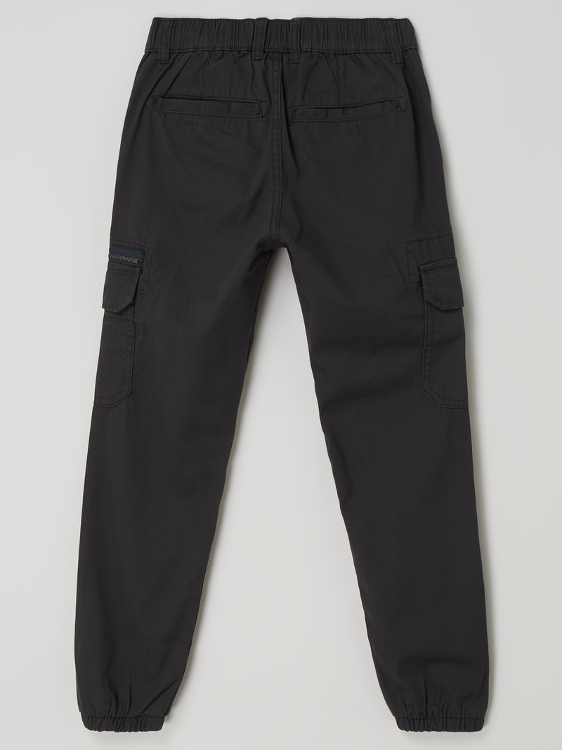 Regular Fit Cargohose aus Baumwolle in graphit