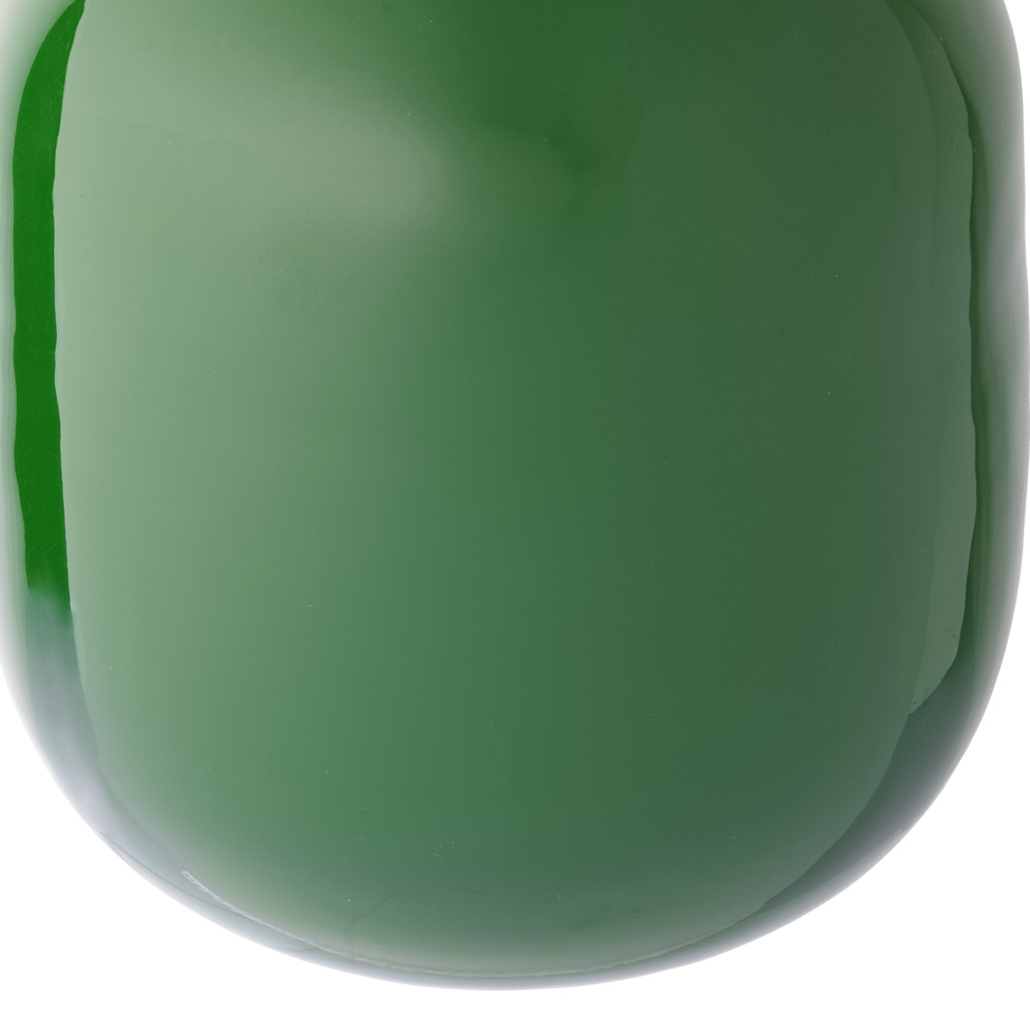 Metallvase mit Goldrand