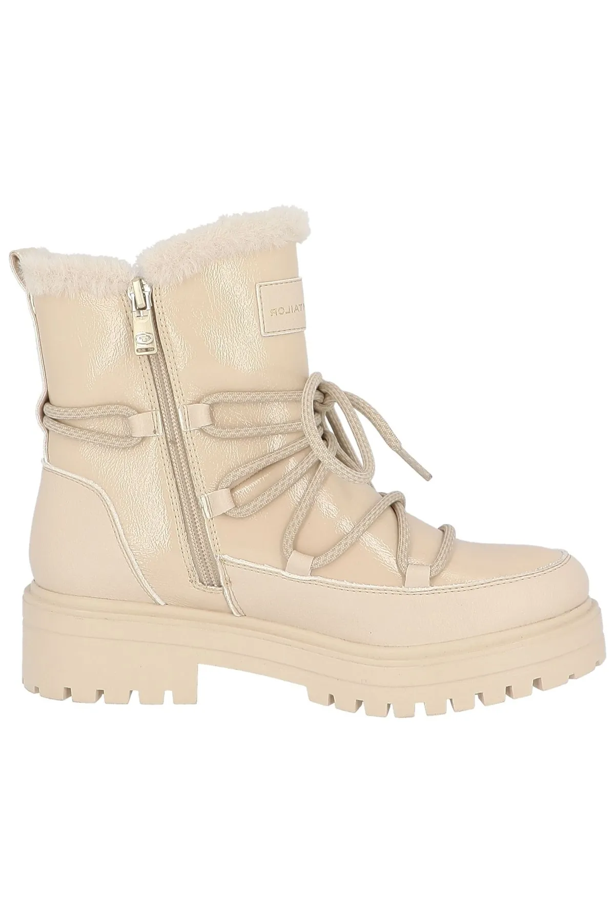 Tom Tailor  Stiefelette - Beige - Blockabsatz
