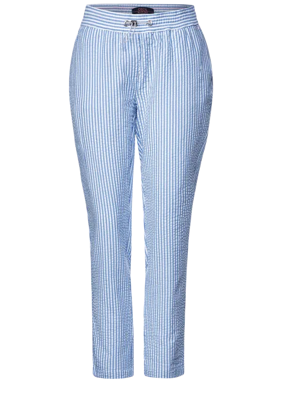 CECIL Casual Fit Seersucker Hose