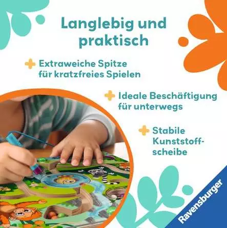 Ravensburger Play+ Magnetisches Holz-Labyrinth: Dschungel