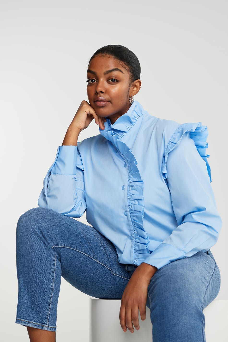 Dinah frill blouse