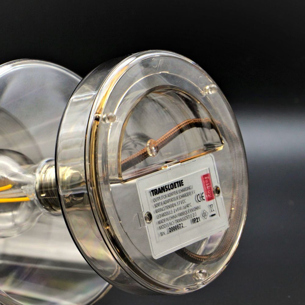 FATBOY LED Tischleuchte Fatboy Transloetje tragbare LED Tischleuchte in Grau, keine Angabe, Leuchtmittel enthalten: Ja, fest verbaut, LED, warmweiss, Tischleuchte, Nachttischlampe, Tischlampe