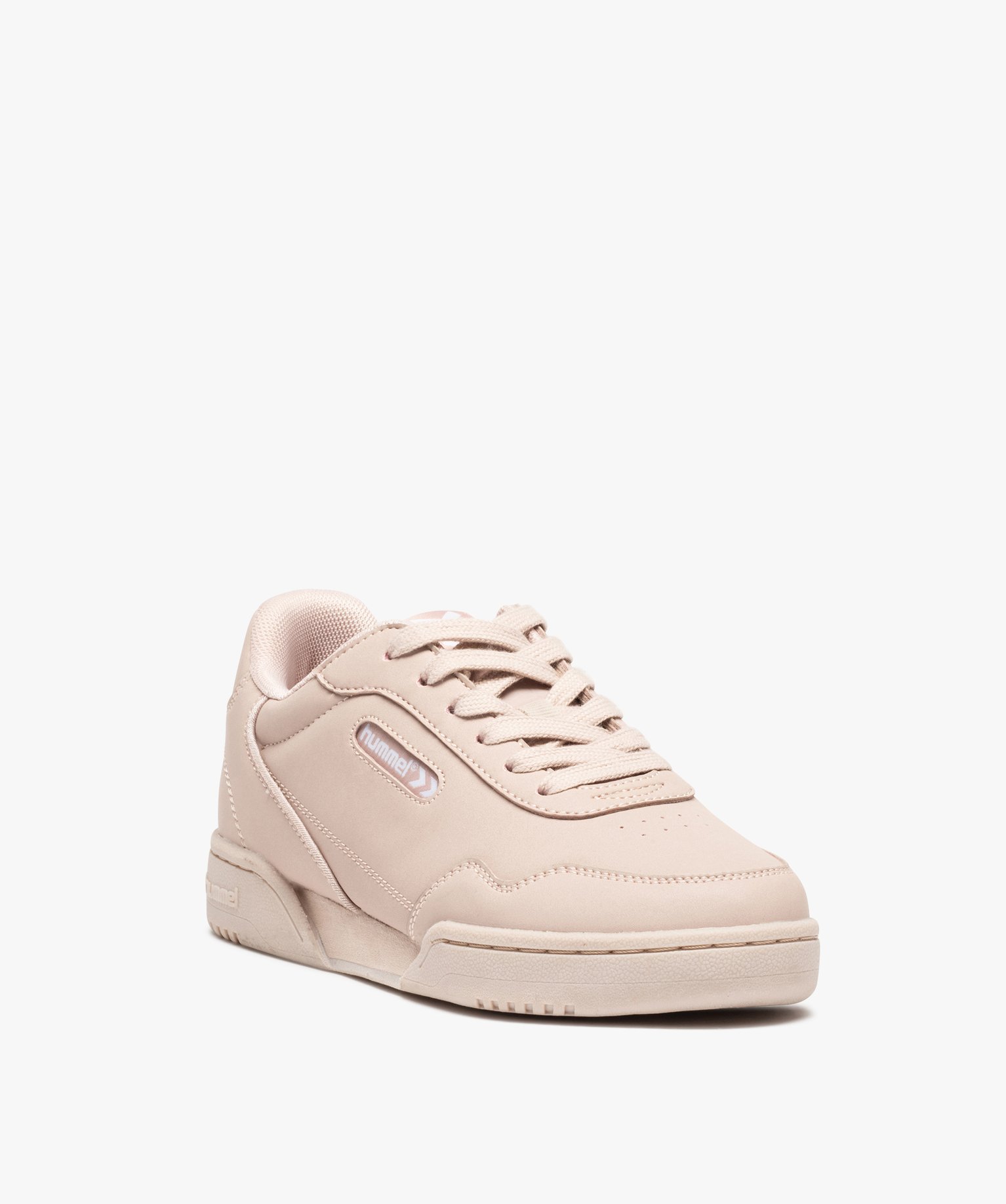 Baskets femme unies à lacets – Hummel Forli orange | GEMO
