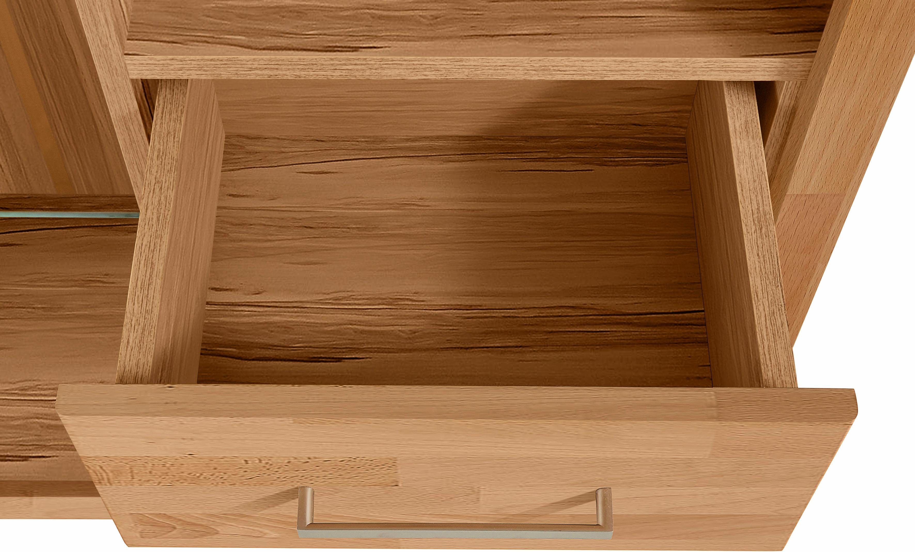 Woltra Highboard Ribe, Breite 130 cm mit 2 Holztüren