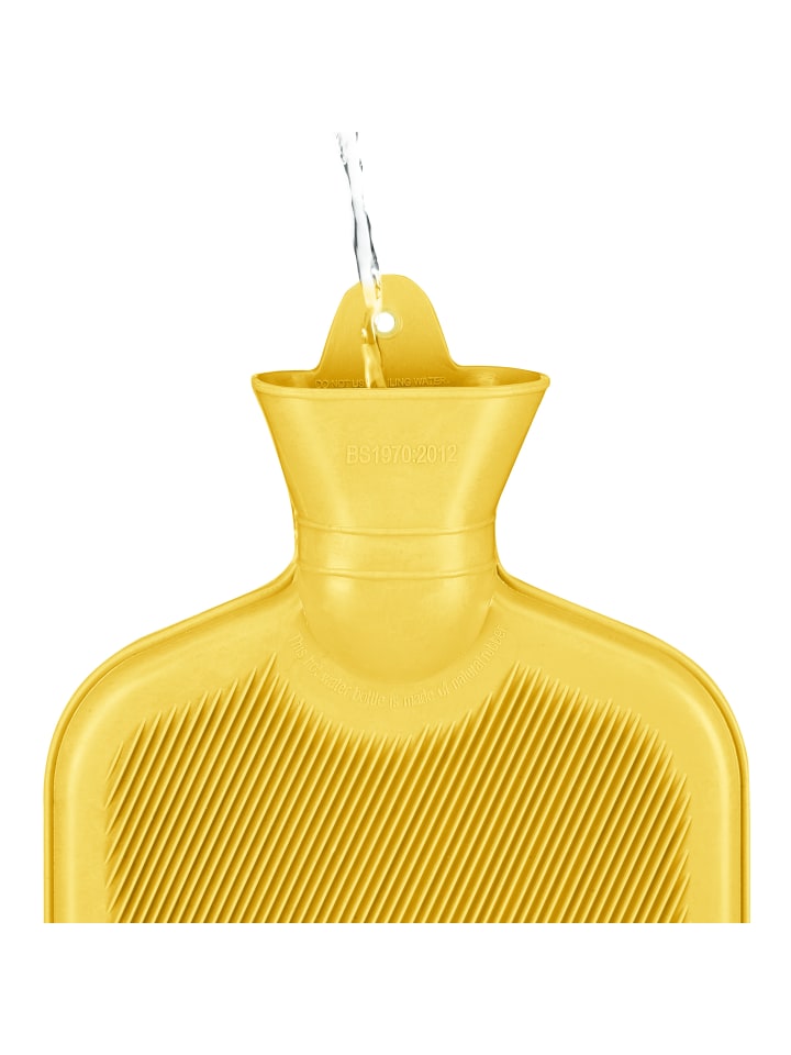 relaxdays Wärmflasche in Gelb - 2 Liter günstig kaufen onesize