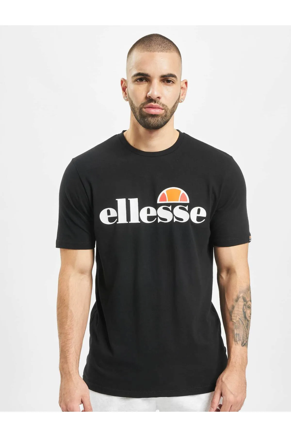 Ellesse  Herren T-Shirt SL PRADO TEE - Kurzarm, Crewneck, Rundhals, Logo-Print