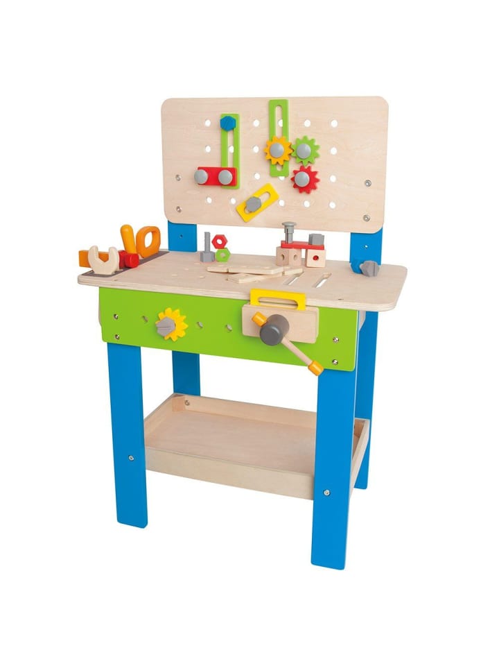 Hape  Meister-Werkbank mit großem Zubehör-Set in bunt günstig kaufen onesize