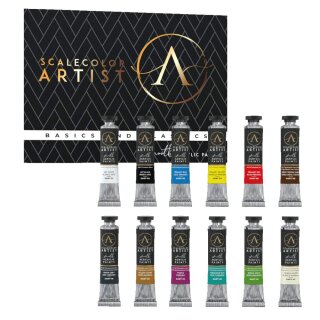 Scalecolor Artist Themed Set - Basics and Classics (12x20ml)