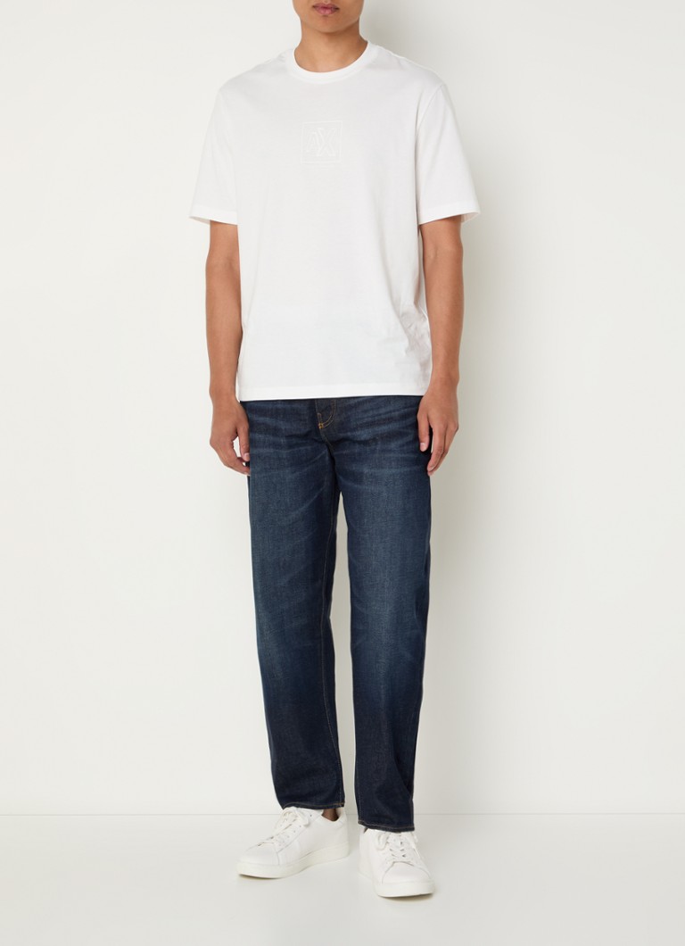 Obcisłe jeansy Armani Exchange, ciemne wyblaknięcie