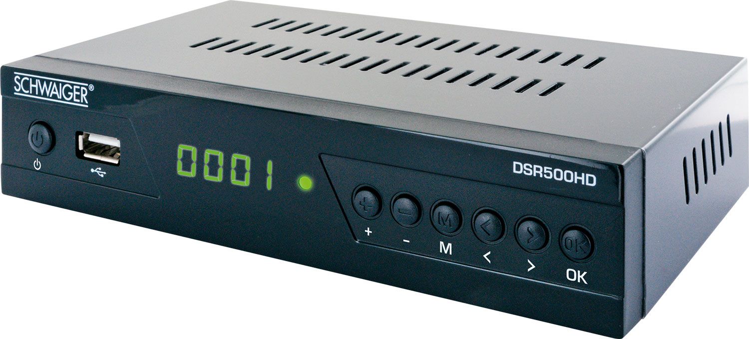 Schwaiger FULL HD Satellitenreceiver Free to Air DSR500HD