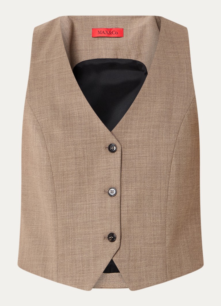 Max & Co  Camping gilet in wolblend
