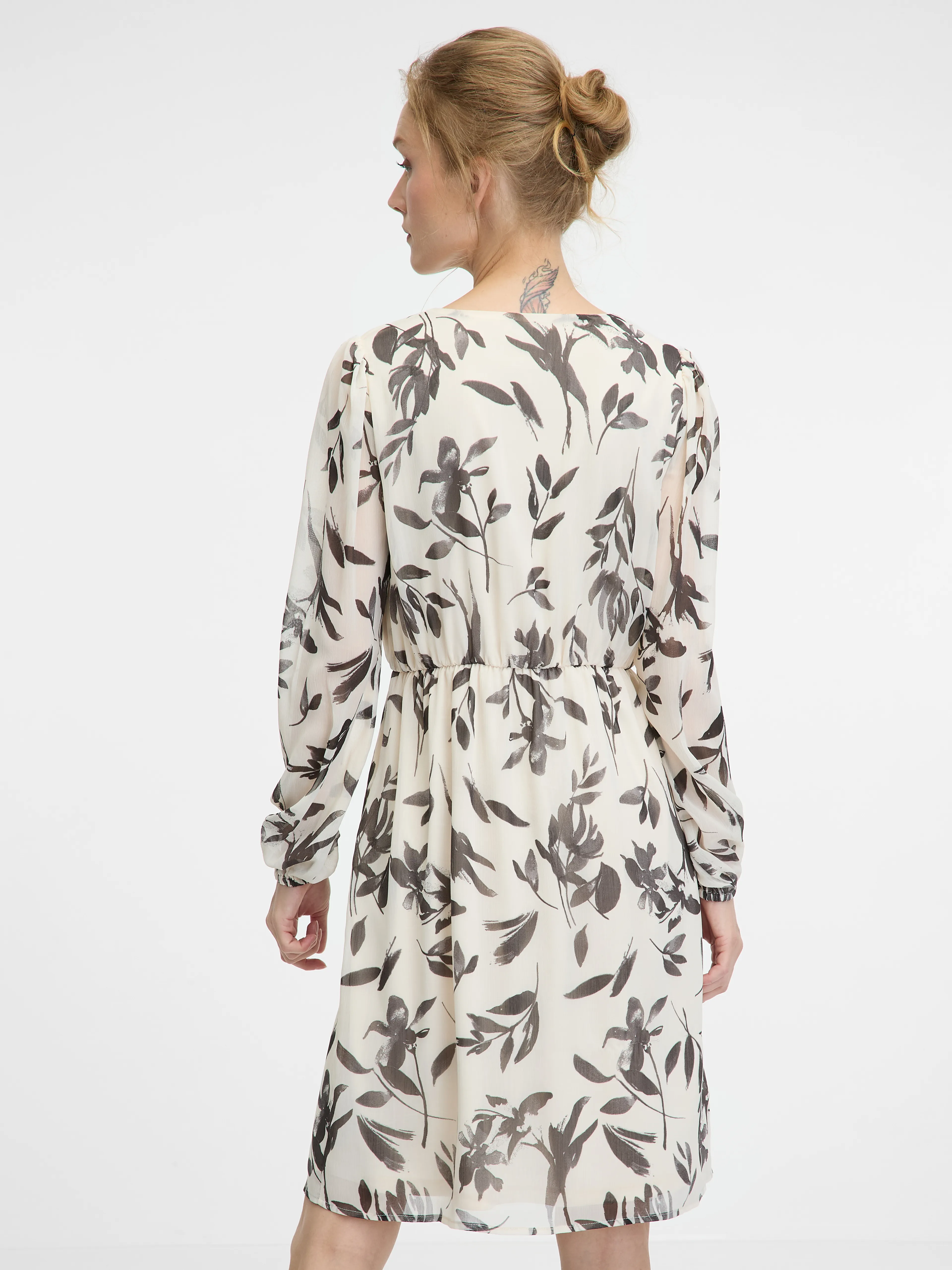 Graues knielanges Damenkleid ORSAY