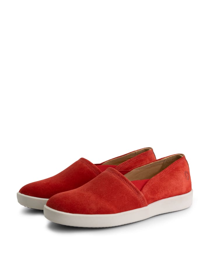 TRAVELIN' Tours Suede in rot günstig kaufen