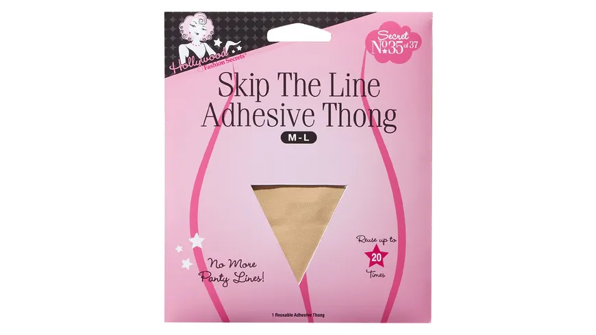 Hollywood Fashion Secrets Klebe-String-Tanga hautfarben
