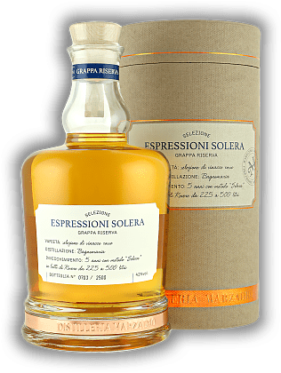 Marzadro Espressioni Solera Grappa Marzadro Espressioni Solera Grappa Limitierte Edition. 0,7	 Liter - Vol 42%