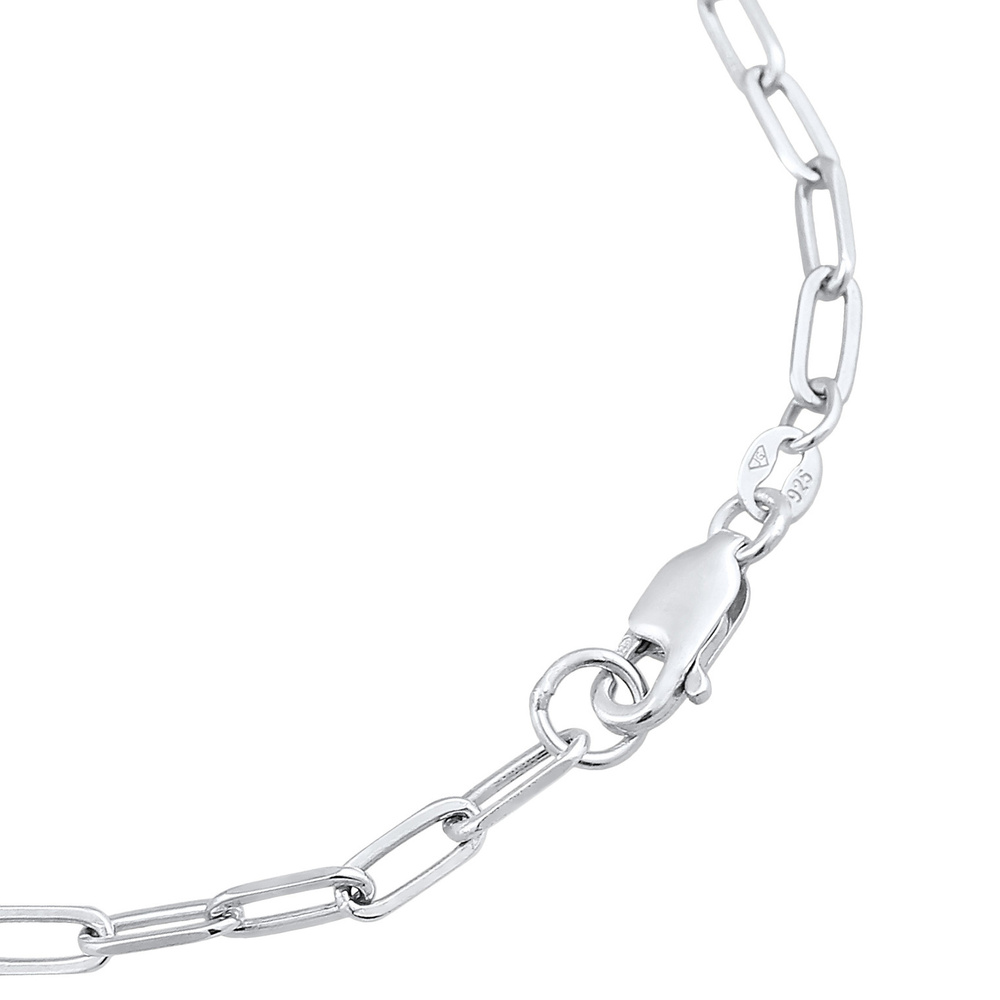 Elli Elli Bracelet Femmes maillons Ovale Basic Chain Blogueur tendance en argent sterl Bracelet
