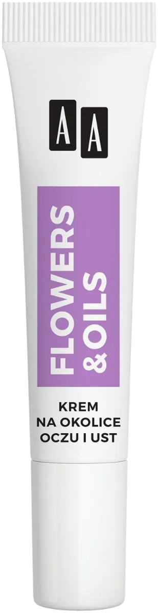 AA Flowers & Oils 55+ stangrinamasis kremas nuo raukšlių akių ir lūpų sričiai
