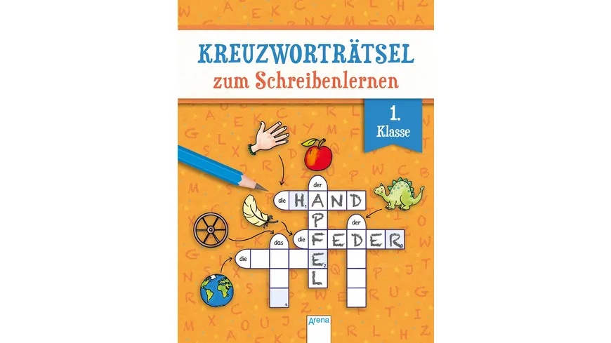 Kreuzworträtsel zum Schreibenlernen. 1. Klasse
