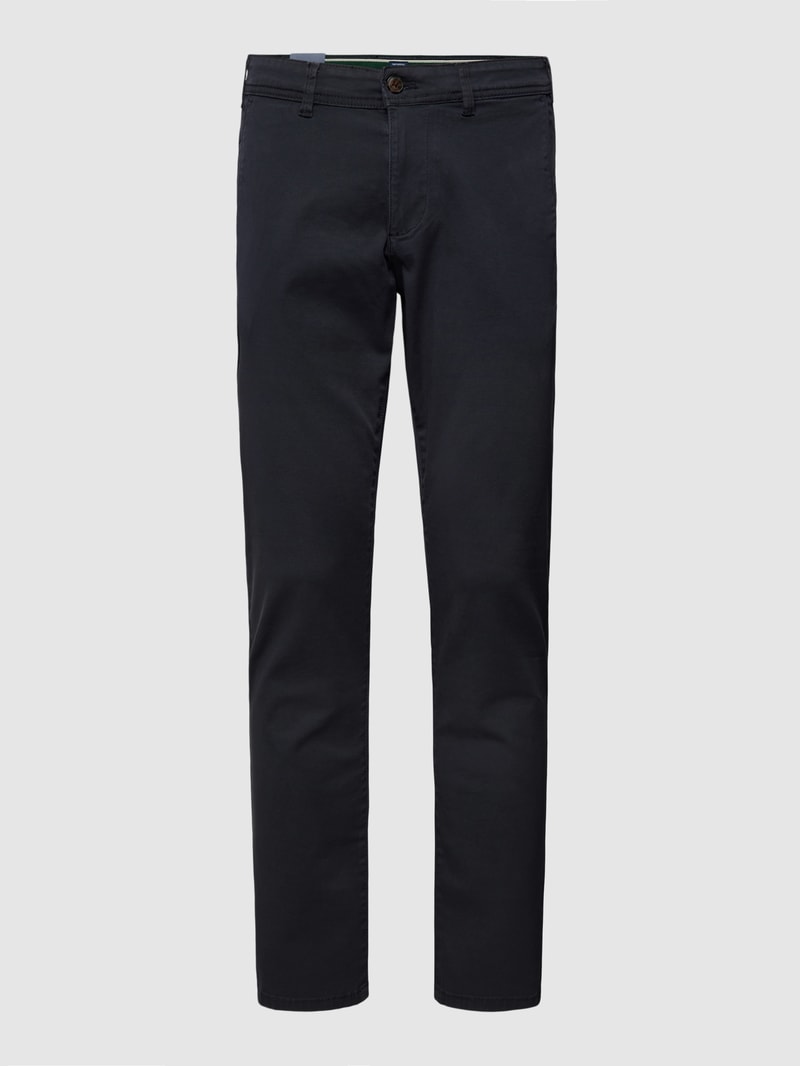Super Slim Fit Chino mit Handytasche in marineblau