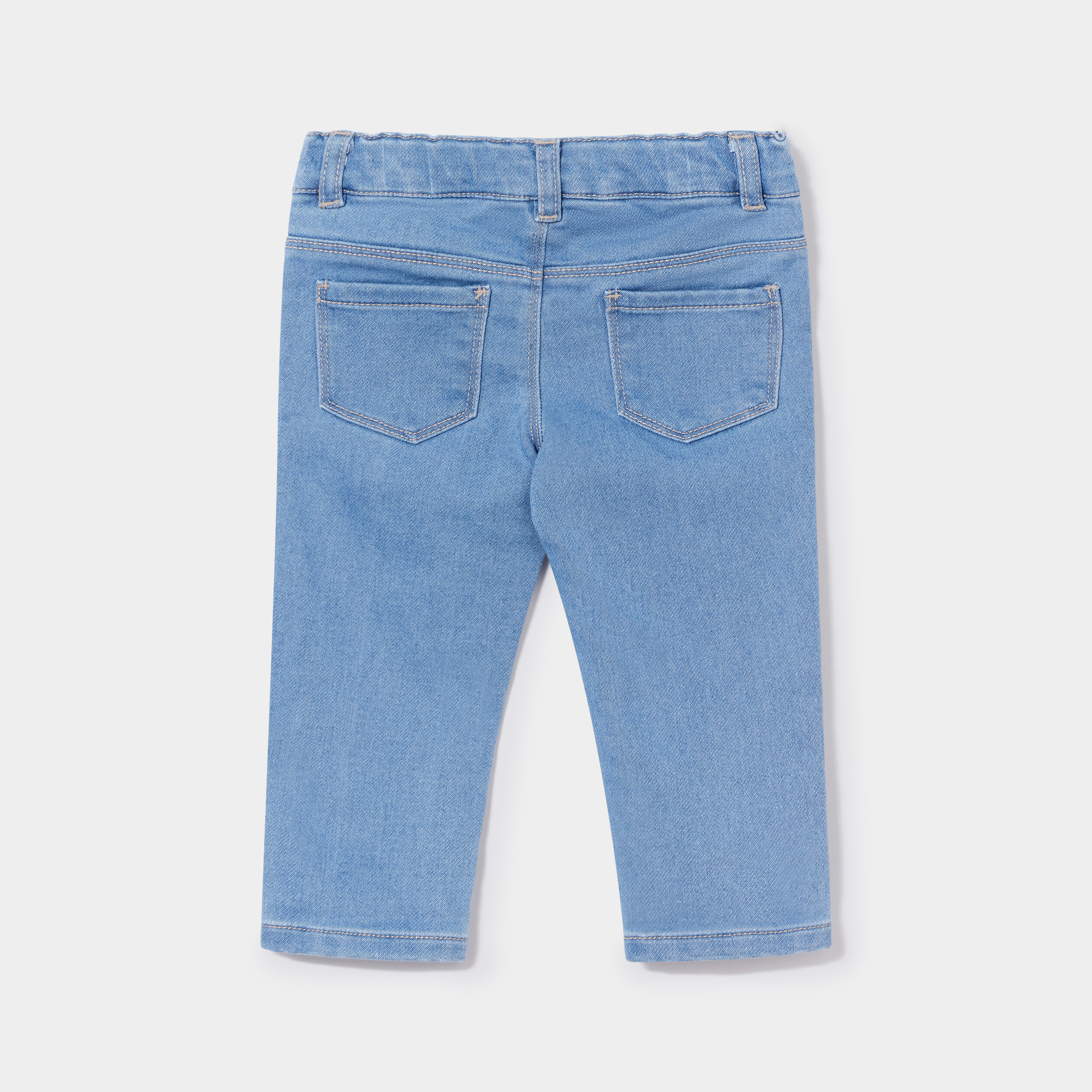 Jeans slim 4 poches taille ajustable denim double stone bébé garçon | La Halle