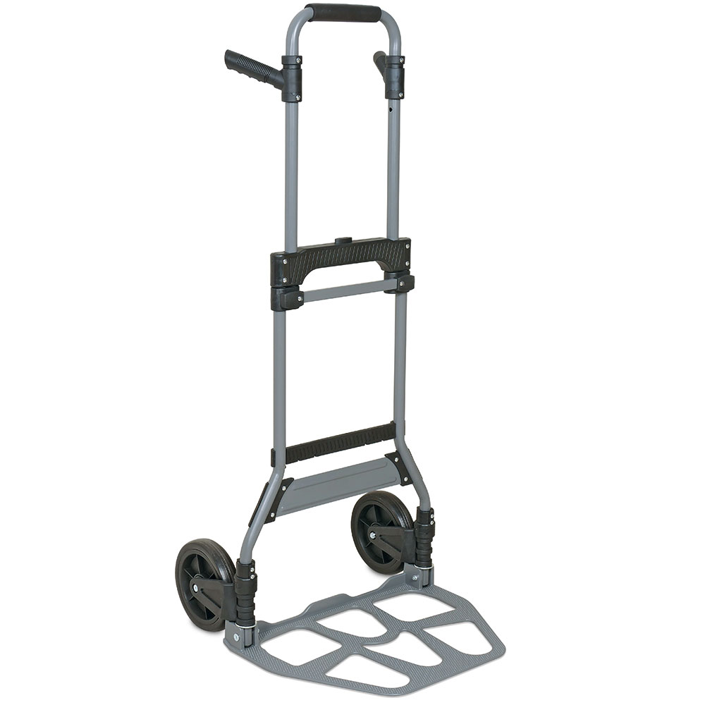 BRB Klappbare Stahl-Transport- und Sackkarre, BxTxH 485x520x1110 mm, Tragkraft 100 kg
