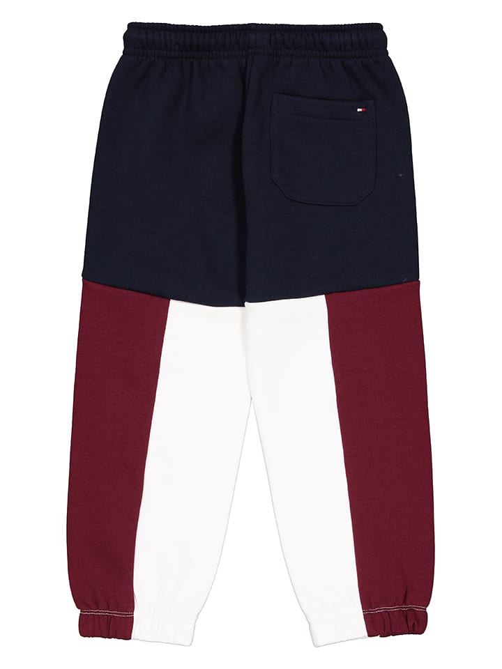 Tommy Hilfiger Sweathose in Dunkelblau/ Weiß/ Rot günstig kaufen