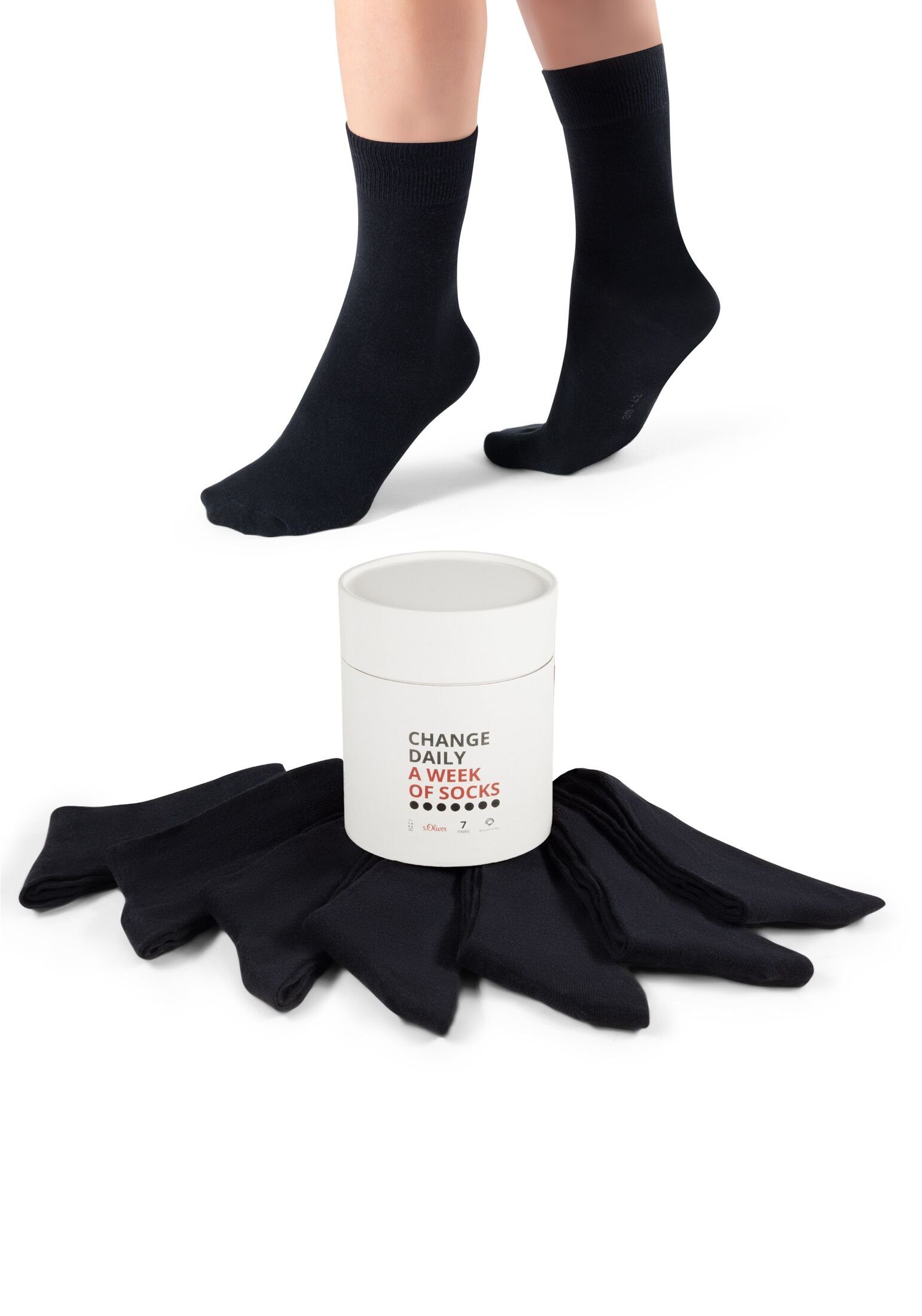 s.Oliver Socken Sockenbox 7er Pack