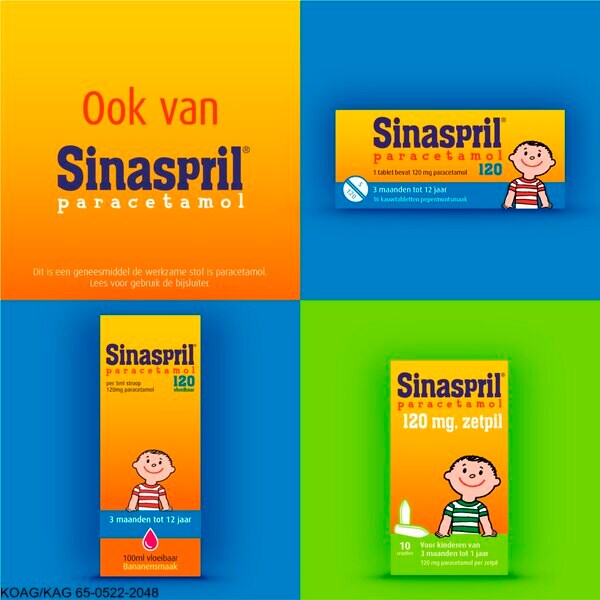 Sinaspril Paracetamol 240 mg supozitorije - 10 komada