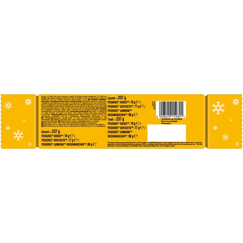 Pedigree Hundetrockenfutter Pedigree X-Mas Kracher 237g