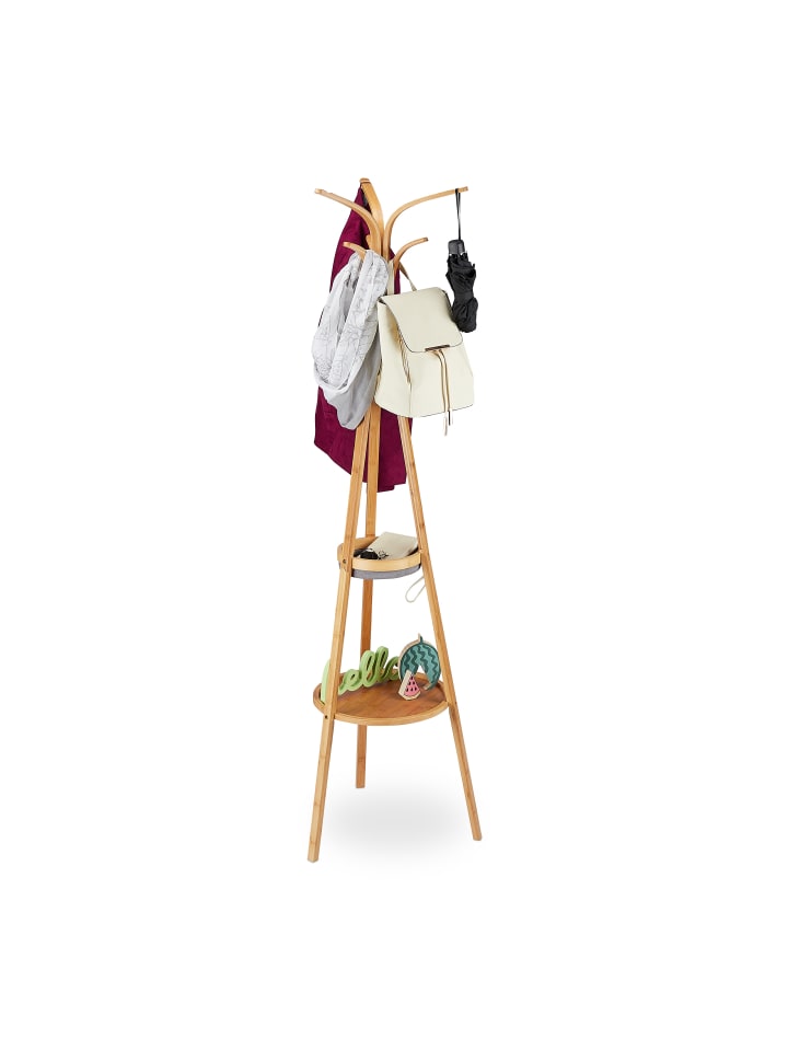 relaxdays Garderobenständer in Natur günstig kaufen onesize