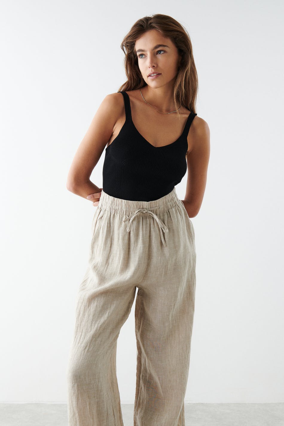 Haley knitted singlet