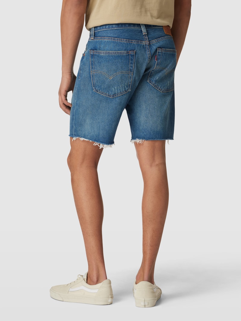 Jeansshorts mit Label-Details in jeans