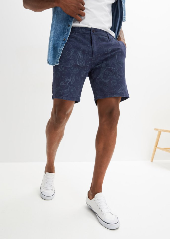 Long-Shorts mit Paisley-Druck, Loose Fit