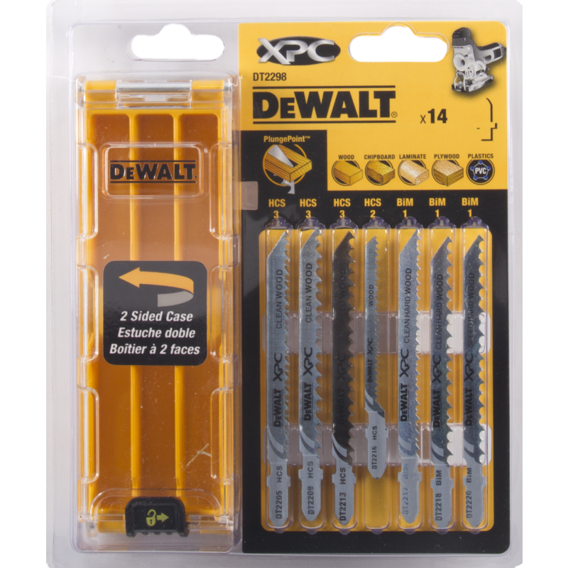 DeWalt Tillbehör DT2298-QZ Kassett 14-delade XPC®-sågblad för trä
