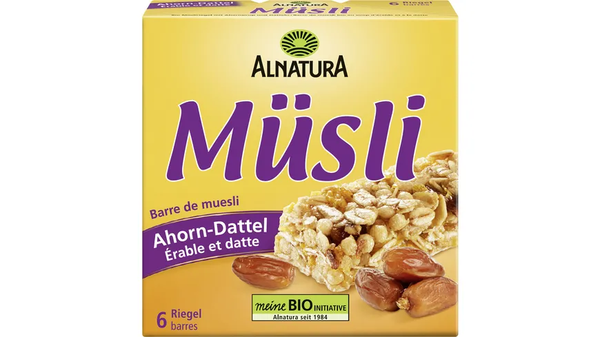 Alnatura Bio Müsliriegel Ahorn-Dattel 150 g