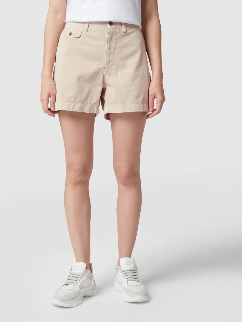 Bermudas aus reiner Baumwolle in sand
