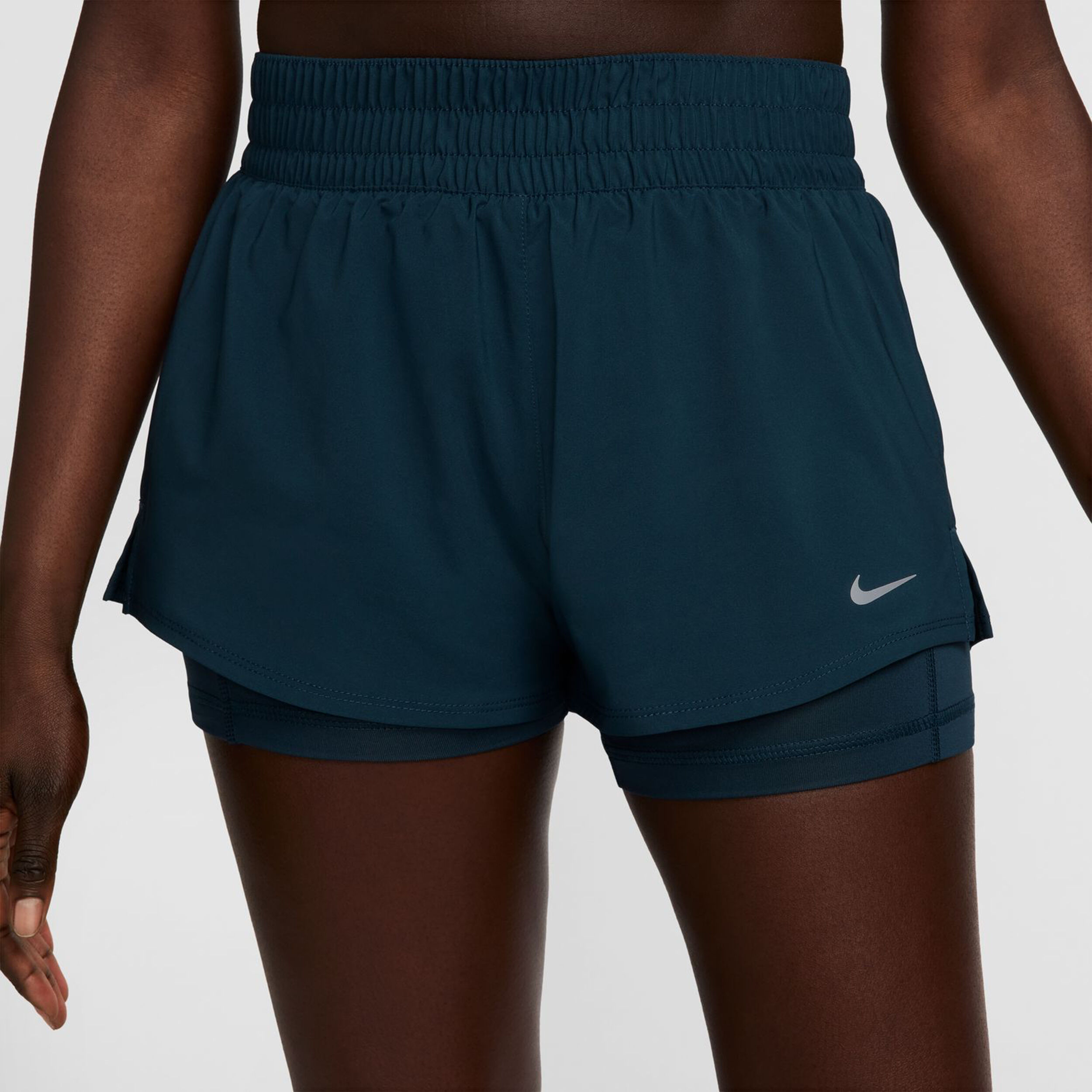 Dri-Fit One MR 3IN 2N1 Shorts Damen - Dunkelblau