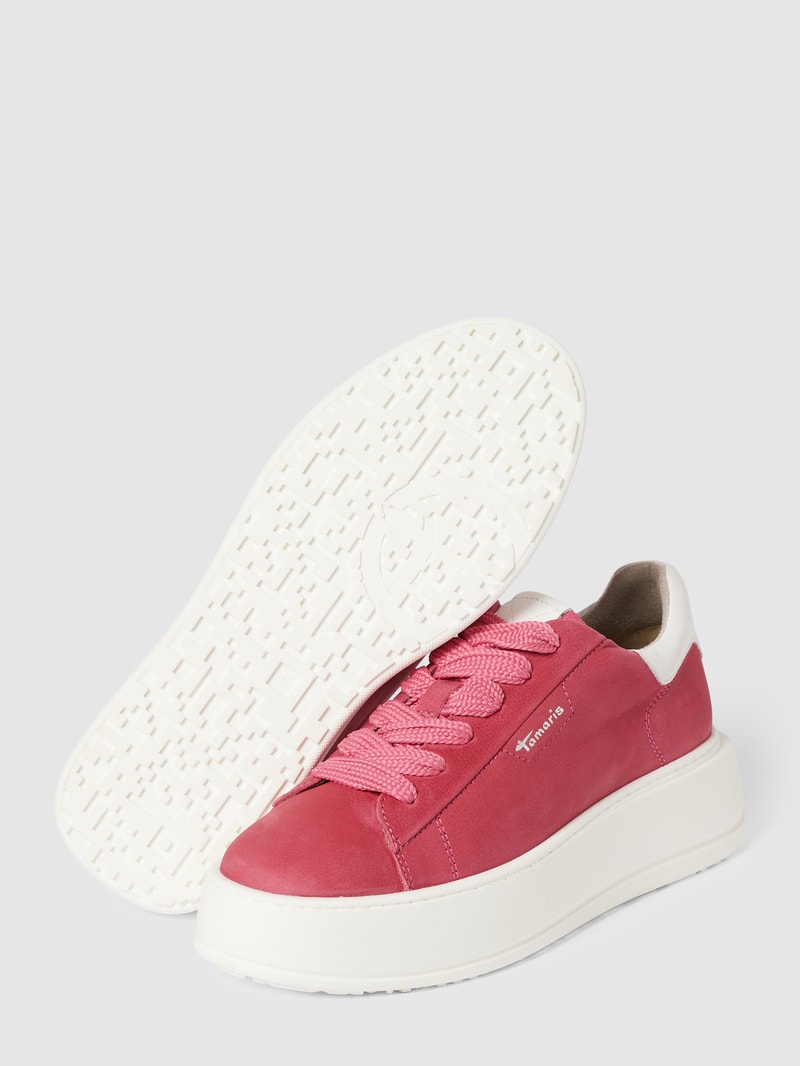 Sneaker mit Label-Details Modell 'Pink' in pink