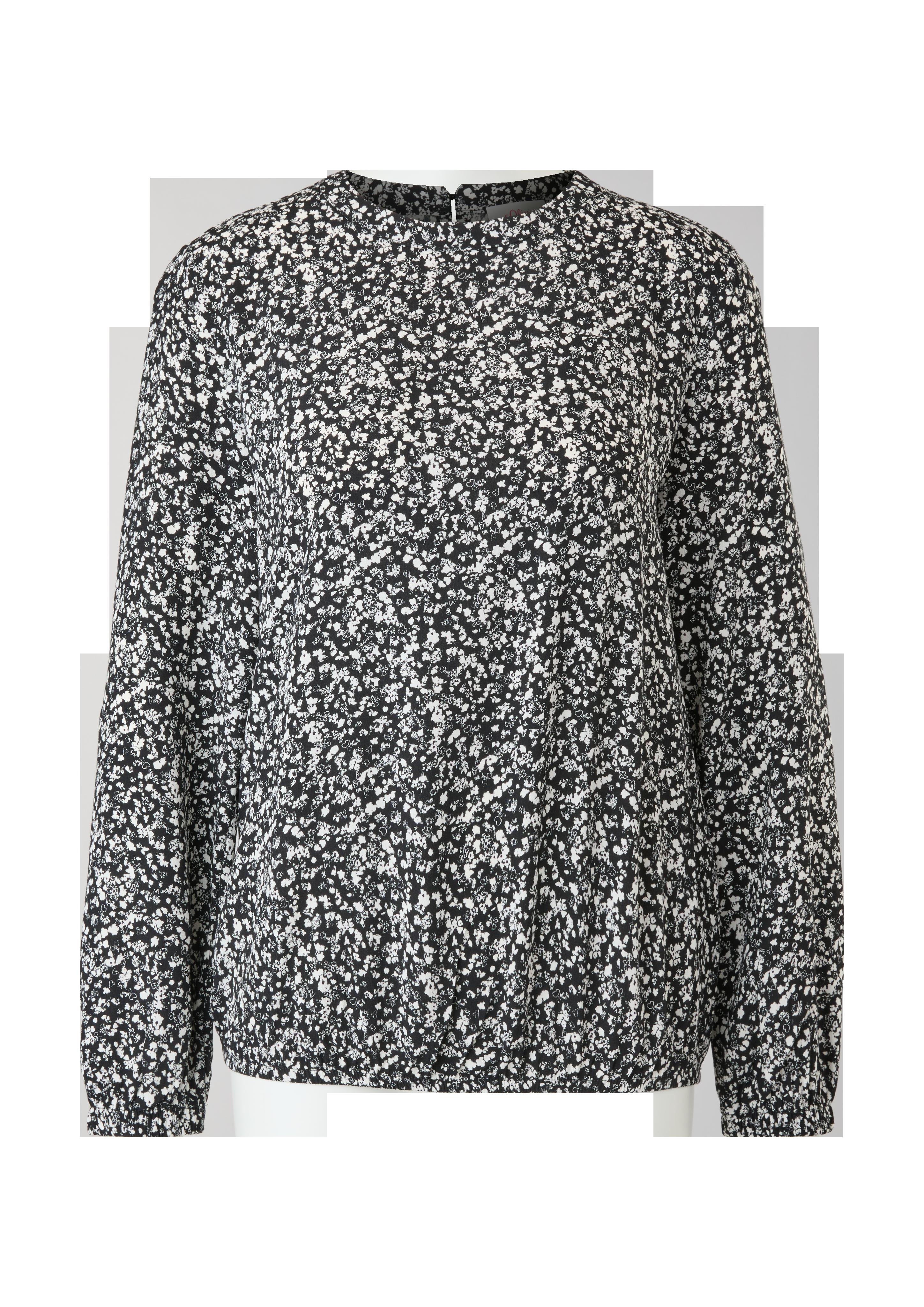 Print-Bluse aus Viskose-Crêpe  2120842-99A2