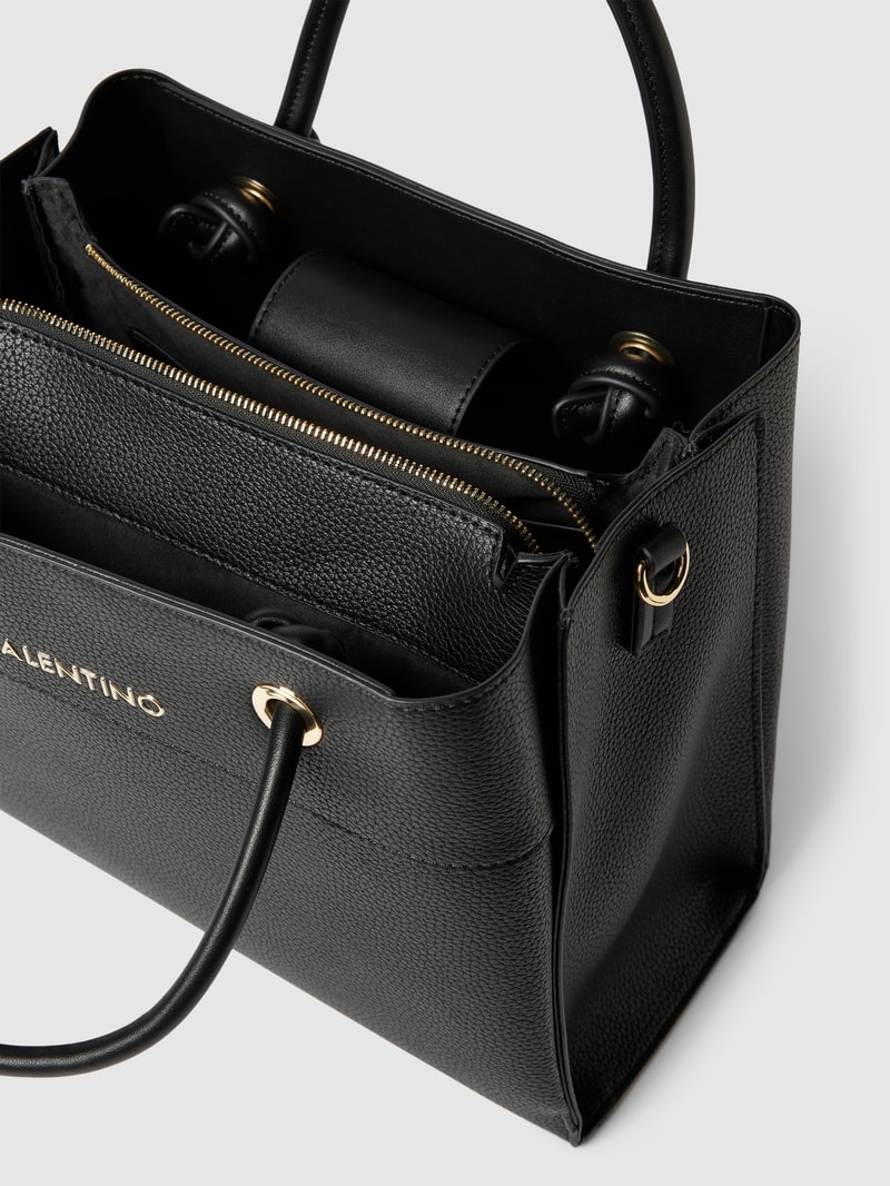 Shopper mit Label-Applikation Modell 'ALEXIA' in black
