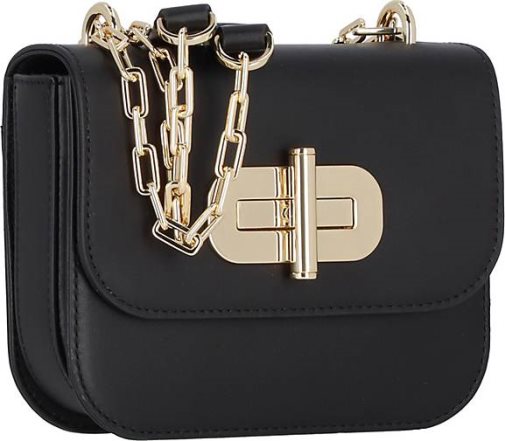 TOMMY HILFIGER Mini Turnlock Mini Bag Schultertasche Leder 17 cm
