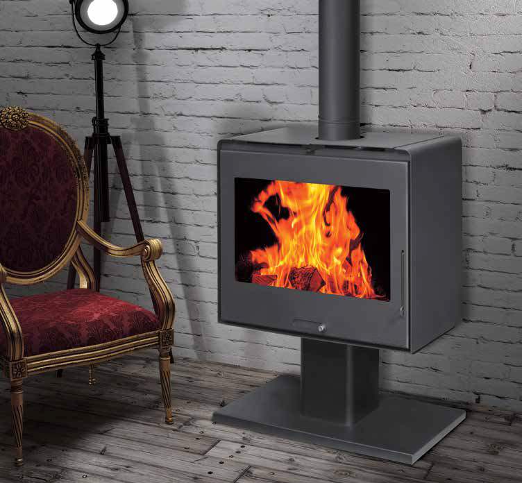 Moeby24 Design-Kaminofen Klassik Kamin Ofen Kaminofen EcoDesign 10,05kW EEK A  130mm