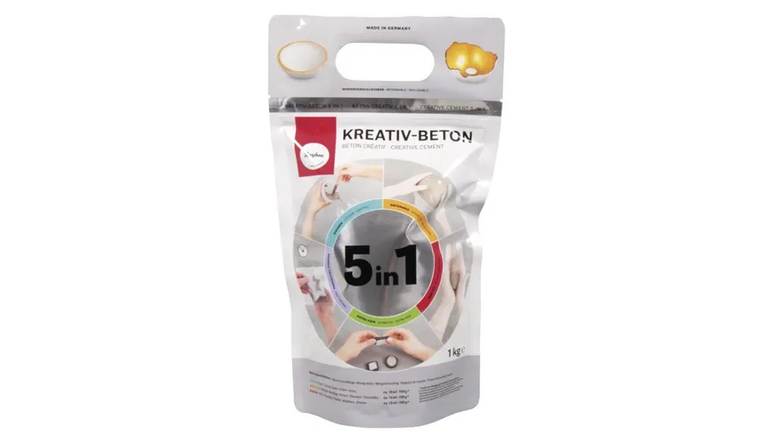 Rayher Kreativ-Beton 5in1Beutel 1kg steingrau 1 kg