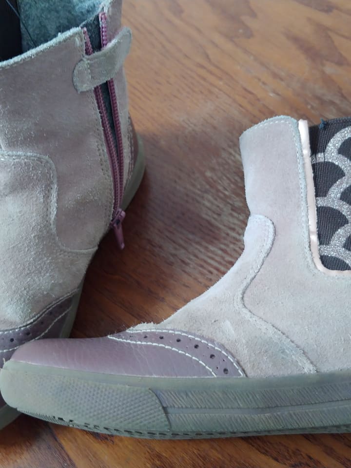 lamino Leder-Chelsea-Boots in Mauve günstig kaufen 30