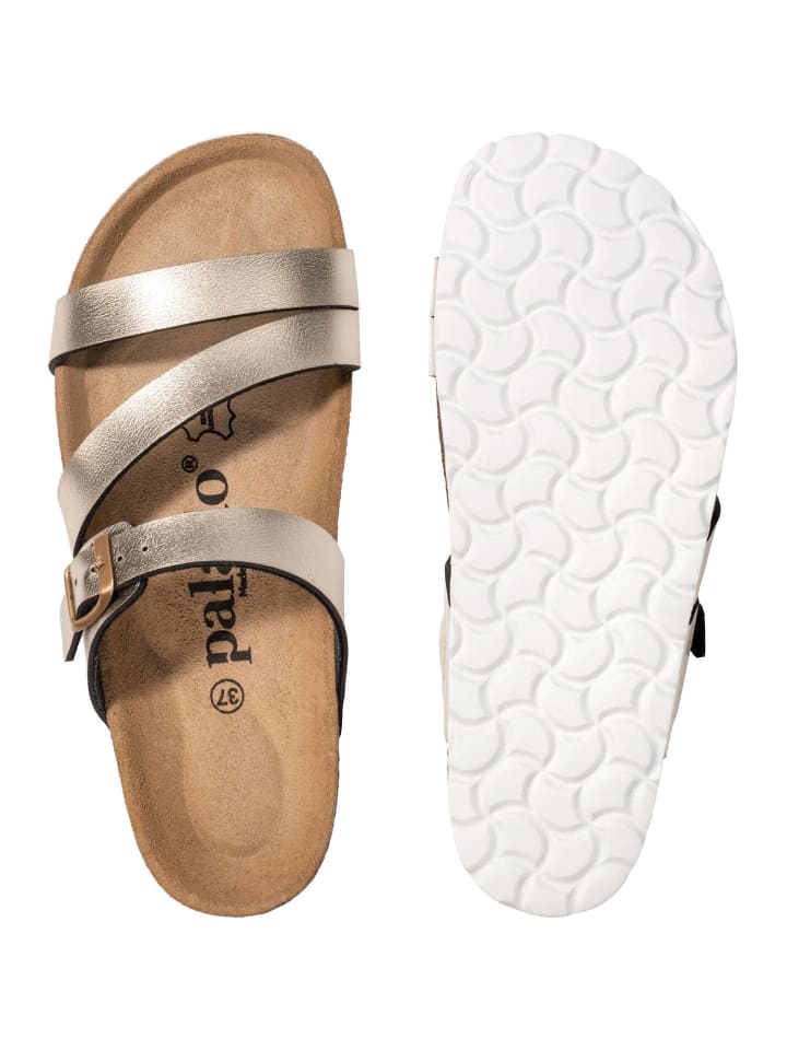 palado Pantoletten in gold metallic günstig kaufen