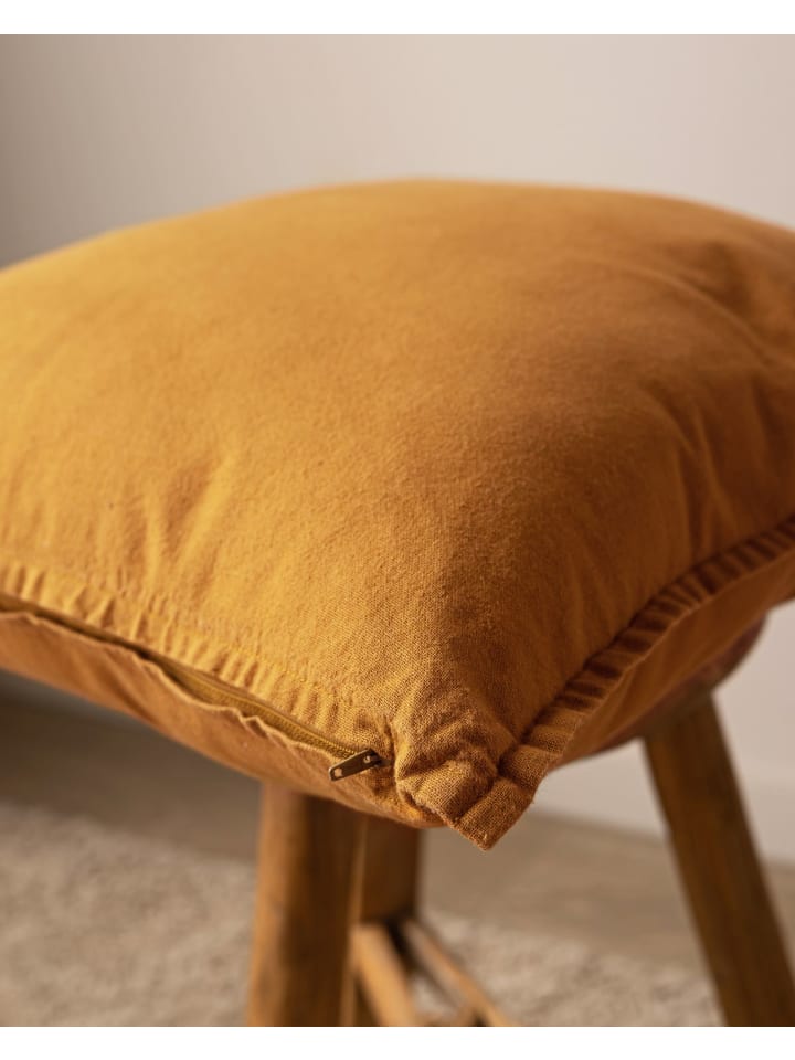 JACK 2er Set Kissenhülle 45x45cm Baumwolle Einfarbig in Caramel günstig kaufen 45x45 cm