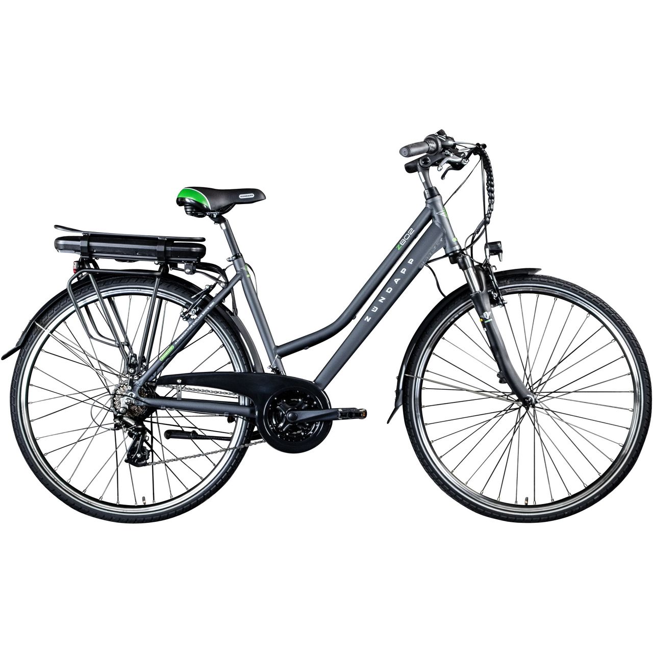 Zündapp Z802 E Bike Trekkingrad Damen ab 155 cm mit Nabenmotor Pedelec Trekking Fahrrad mit 21 Gang