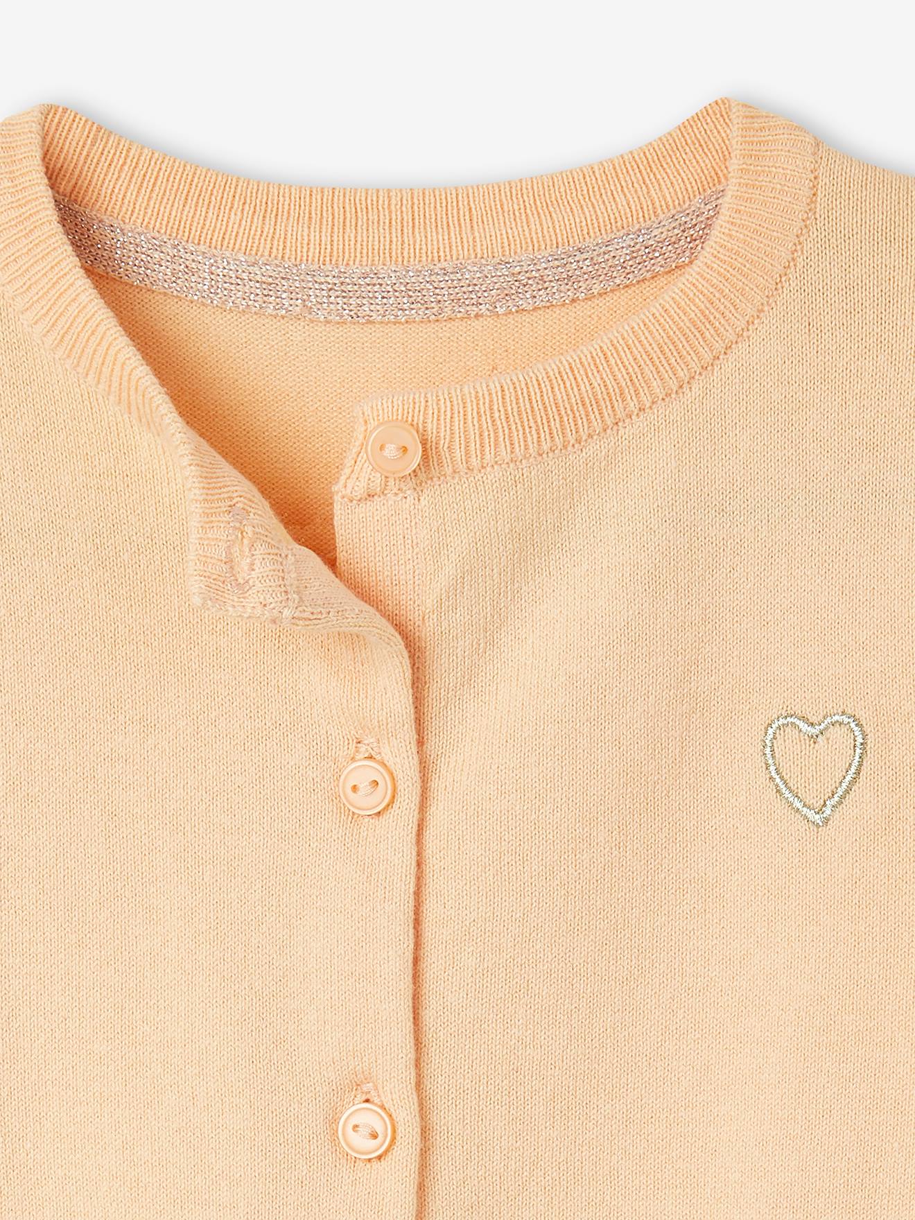 Vertbaudet Mädchen Strickjacke  BASIC, personalisierbar Oeko-Tex - nachtblau